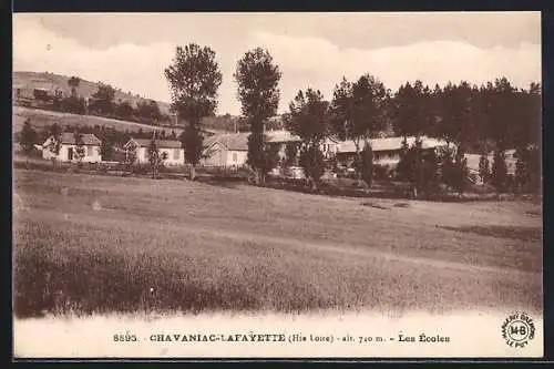 AK Chavaniac-Lafayette, Les Écoles et paysage rural