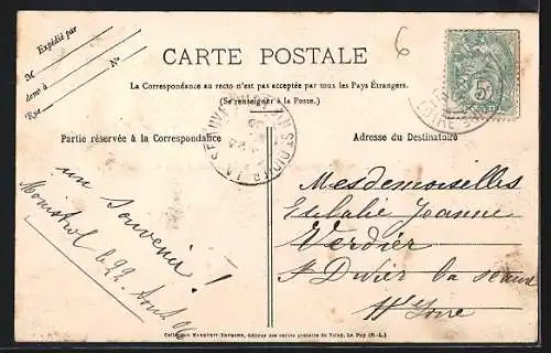 AK Monistrol-sur-Loire, Vue générale prise de Beauvoir (aspect Nord-Est)