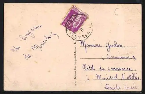 AK Monistrol-d`Allier, Le Pont métallique et l`Usine Électrique Loire et Centre