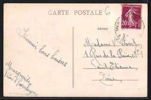 AK Monistrol-sur-Loire, Vue générale prise de Beauvoir