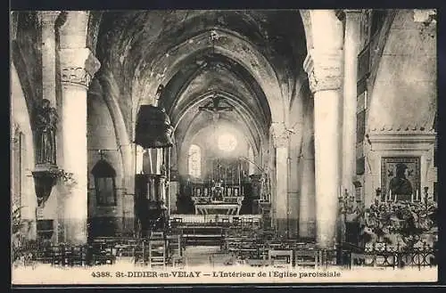 AK St-Didier-en-Velay, L`Intérieur de l`Église paroissiale