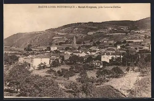 AK Saint-Cirgues, Vue pittoresque près de Lavoûte-Chilhac en Haute-Loire