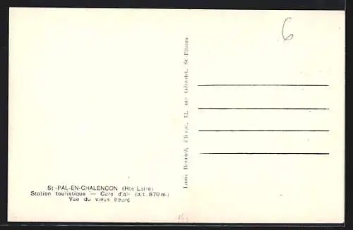 AK Saint-Pal-en-Chalencon, Vue du vieux bourg