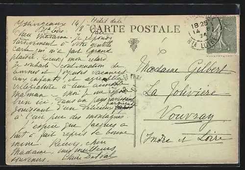 AK Yssingeaux, Vue générale avec belle vue sur la chaîne des Boutières et Meygal