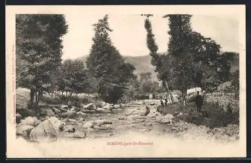 AK Semène, Vue du cours d`eau près de Saint-Étienne