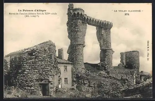 AK Allègre, La Potence et vestiges du château fort du XIVe siècle