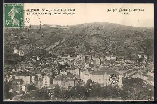 AK Blesle, Vue générale Sud-Ouest et villégiature très fréquentée