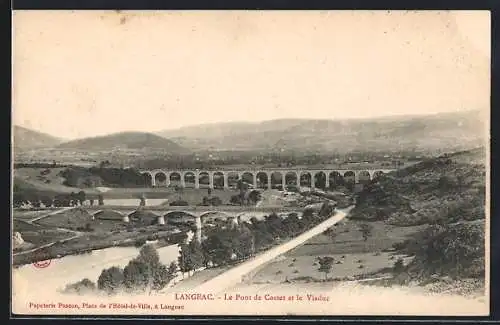 AK Langeac, Le Pont de Costet et le Viaduc