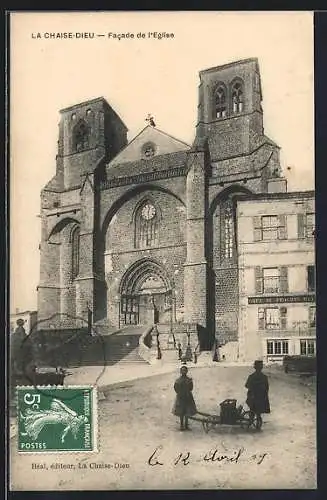 AK La Chaise-Dieu, Facade de l`Église