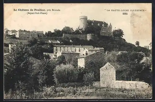 AK Paulhac, Le Château de Paulhac, vue sud-ouest, près Brioude