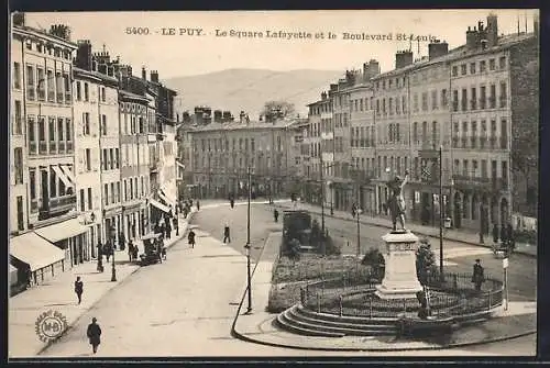 AK Le Puy, Le Square Lafayette et le Boulevard St-Louis