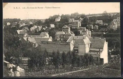 AK Le Havre, Vallon d`Ignauval avec maisons en terrasse