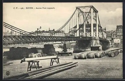 AK Rouen, Ancien Pont suspendu