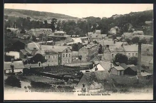 AK Saint-Valery-en-Caux, Vue générale et la ville