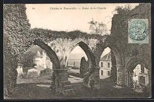 AK Tancarville, Ruines de la Chapelle du Château