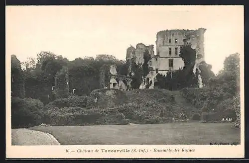 AK Tancarville, Ensemble des Ruines du Château