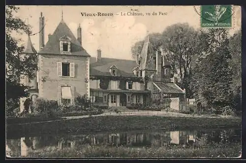 AK Vieux-Rouen, Le Château, vu du Parc