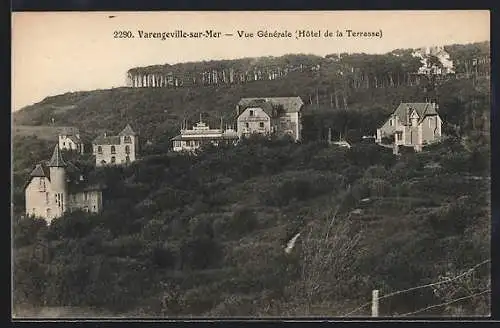 AK Varengeville-sur-Mer, Vue Générale (Hôtel de la Terrasse)