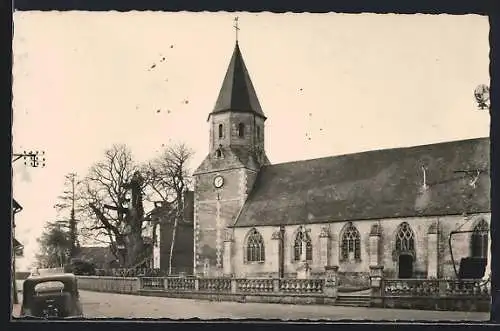 AK Allouville, Le vieux Chêne et l`Église