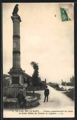 AK Le Val de la Haye, Colonne commémorative du retour de Sainte-Hélène des Cendres de Napoléon