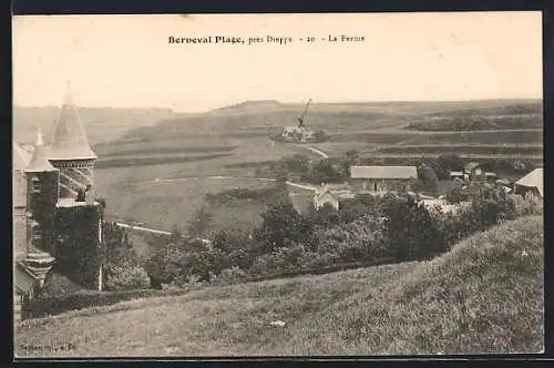 AK Berneval Plage, La Ferme près de Dieppe