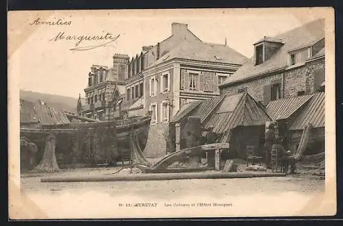 AK Étretat, Les Caloges et l`Hôtel Blanquet