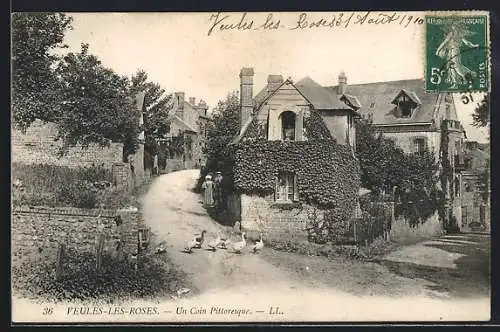 AK Veules-les-Roses, Un coin pittoresque