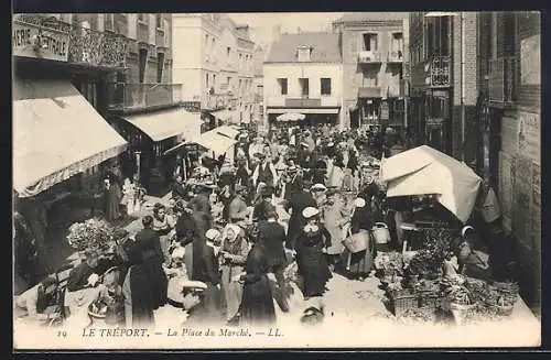 AK Le Tréport, La Place du Marché