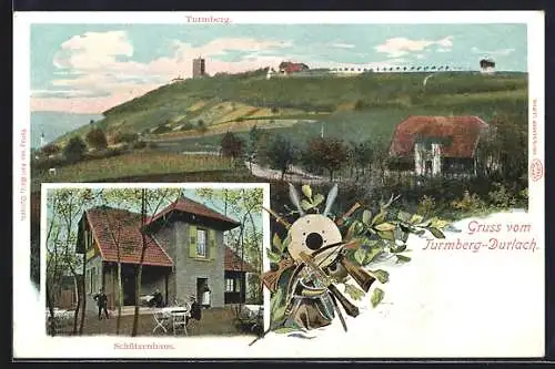 AK Durlach, Gasthaus Schützenhaus, Turmberg