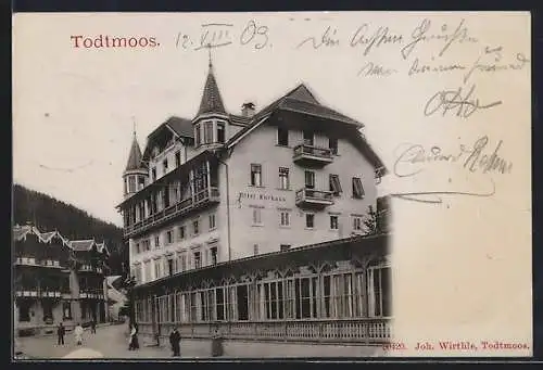 AK Todtmoos, Ansicht vom Hotel Kurhaus