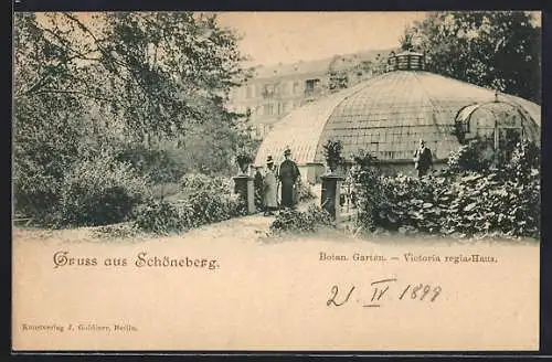 AK Berlin-Schöneberg, Botanischer Garten, Victoria Regia-Haus