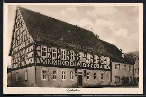 AK Iphofen, Gasthaus zur goldenen Sonne, Bes. Ph. A. Guckenberger