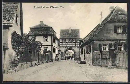 AK Abtswind, Strasse am Oberen Tor