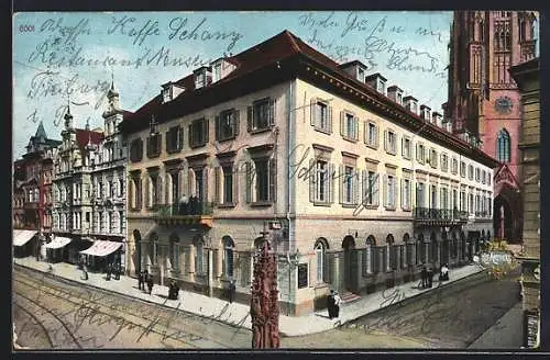 AK Freiburg i. Br., Museum und Cafe-Restaurant Schanz