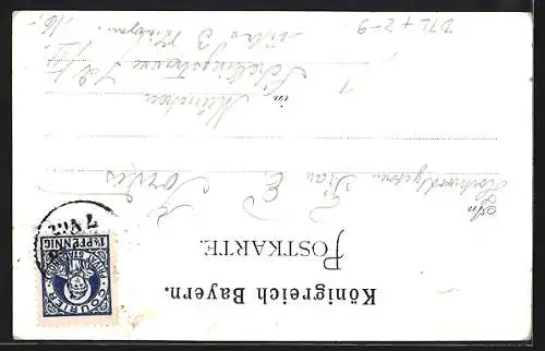 AK München, Blick auf den Karlsplatz, Private Stadtpost Courier