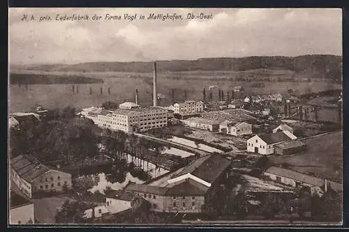 AK Mattighofen /Ob.-Oest., K. k. priv. Lederfabrik der Firma Vogl