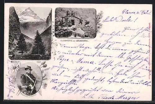 AK Klubhütte am Grünhorn, Uelialp und Tödi, Salomon Zweifel