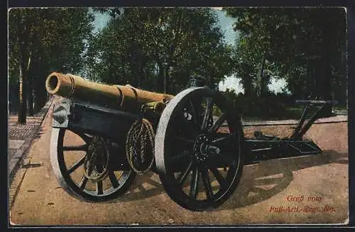 AK Kanone des Fuss-Artillerie-Regiments