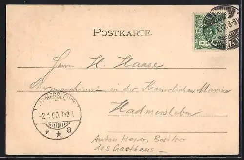 AK Oldenburg / O., Gasthaus Residenzkeller, Besitzer Anton Meyer