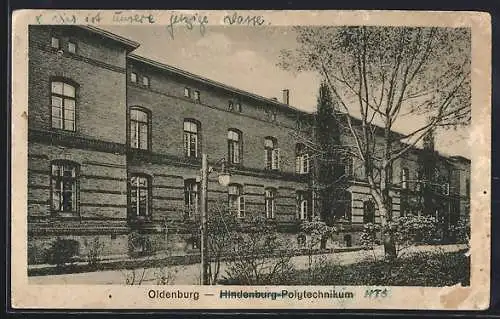 AK Oldenburg / O., Hindenburg-Polytechnikum