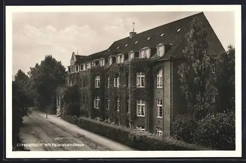 AK Oldenburg /Oldbg., Das Diakonissenhaus Elisabethstift mit Feierabendhaus