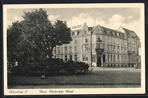 AK Oldenburg / O., Deus Bahnhofs-Hotel