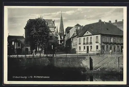 AK Oldenburg i. O., Wahnbeck`s Hotel an der Ritterstrasse