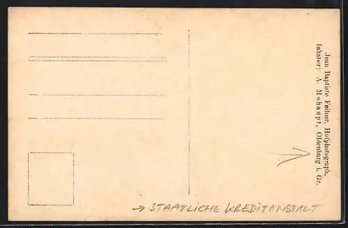 AK Oldenburg i. Gr., Die Staatliche Kreditanstalt
