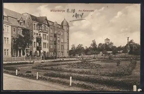 AK Wittenberge, Blick auf den Kaiserplatz