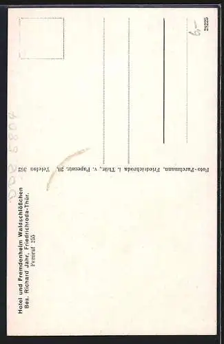 AK Friedrichroda /Thür., Hotel und Fremdenheim Waldschlösschen v. Richard Jahr
