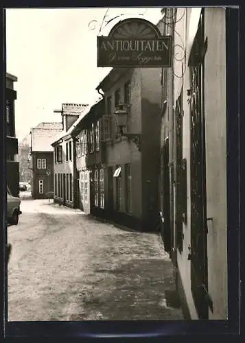 AK Oldenburg / O., Bergstrasse mit Antiquitätengeschäft J. von Seggern