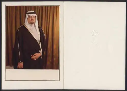 Fotografie Portrait König Fahd ibn Abd al-Aziz von Saudi-Arabien