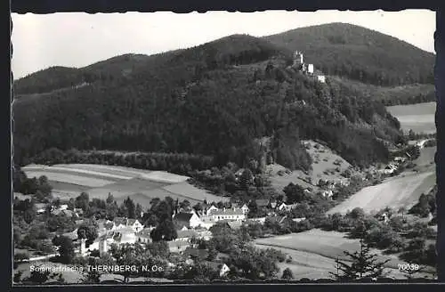 AK Thernberg /N. Oe., Teilansicht mit Burg