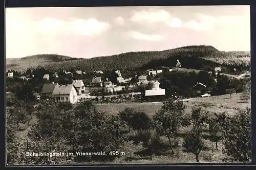 AK Klosterneuburg, Scheiblingstein im Wienerwald, Teilansicht mit Bäumen